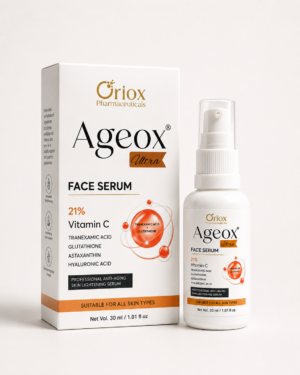 Ageox Ultra Face Serum | 21% Vitamin C, Tranexamic Acid, Glutathione & Hyaluronic Acid