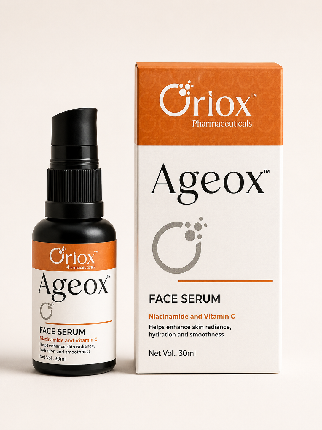 Ageox Face Serum | Niacinamide & Vitamin C Skin Radiance Formula